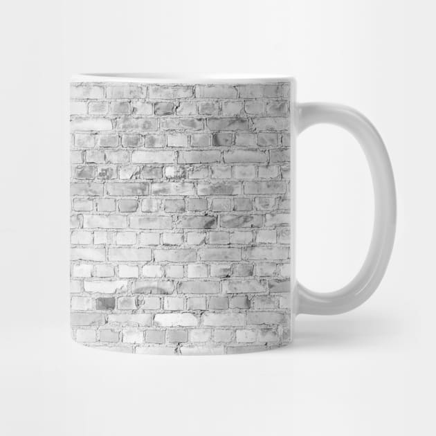 White Washed Brick Wall - Light White and Grey Wash Stone Brick by podartist